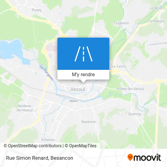 Rue Simon Renard plan