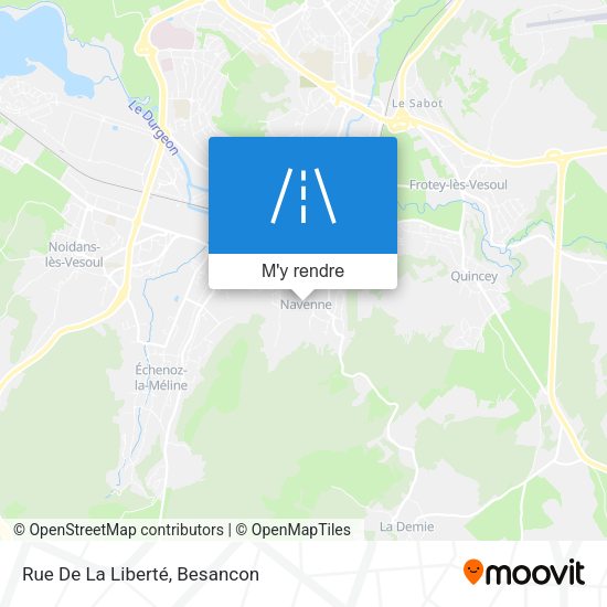 Rue De La Liberté plan