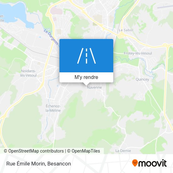 Rue Émile Morin plan