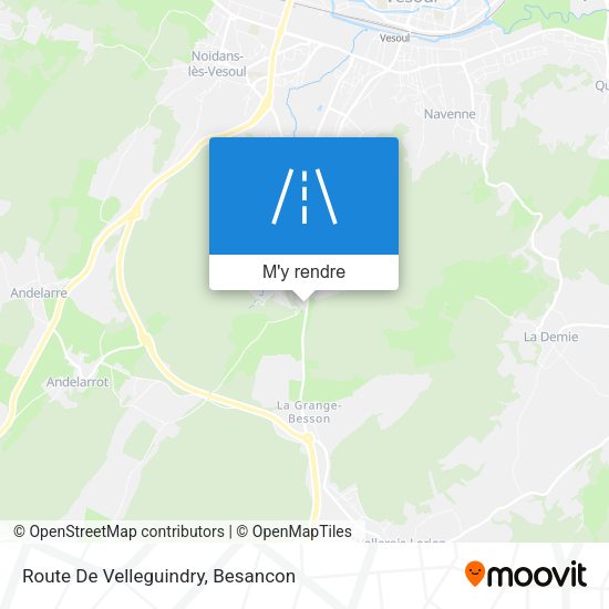 Route De Velleguindry plan