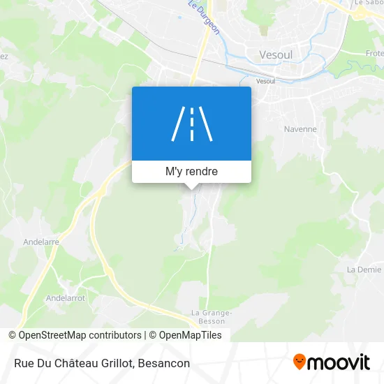 Rue Du Château Grillot plan