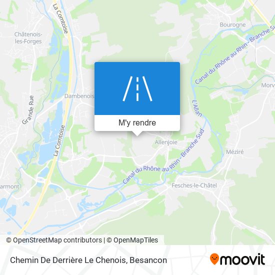 Chemin De Derrière Le Chenois plan