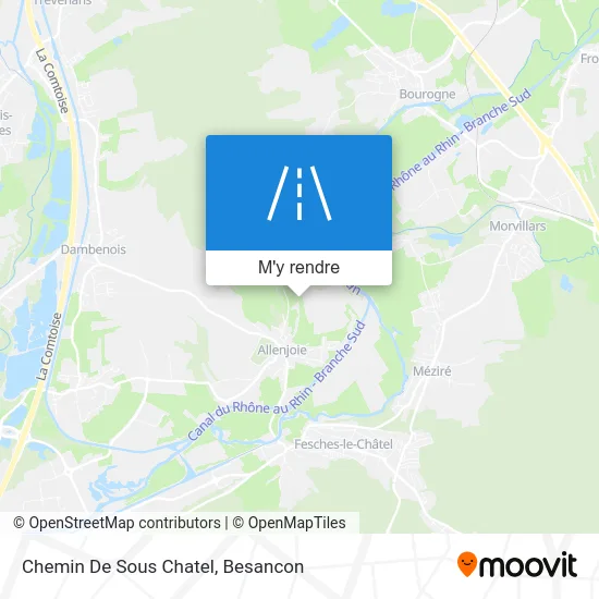 Chemin De Sous Chatel plan