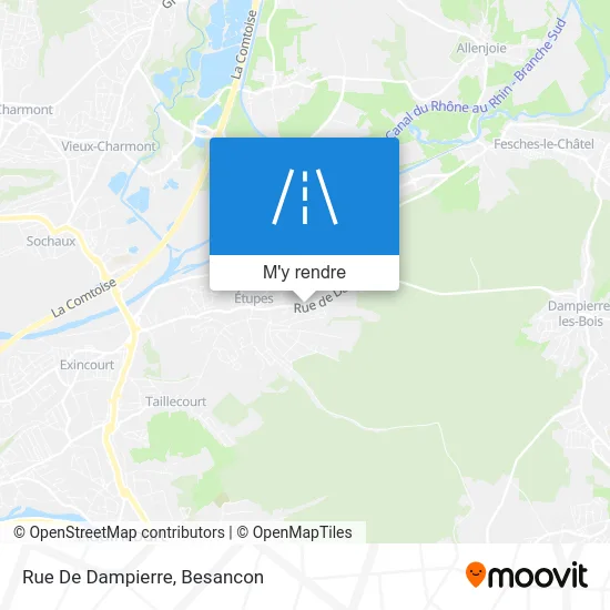 Rue De Dampierre plan