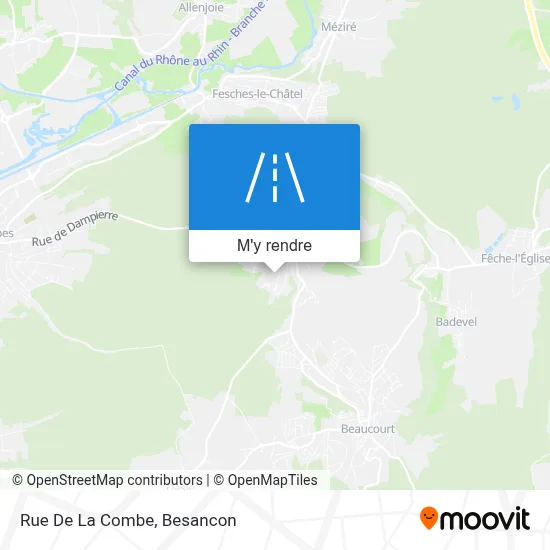 Rue De La Combe plan