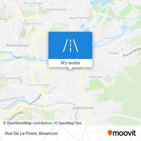 Rue De La Poste plan