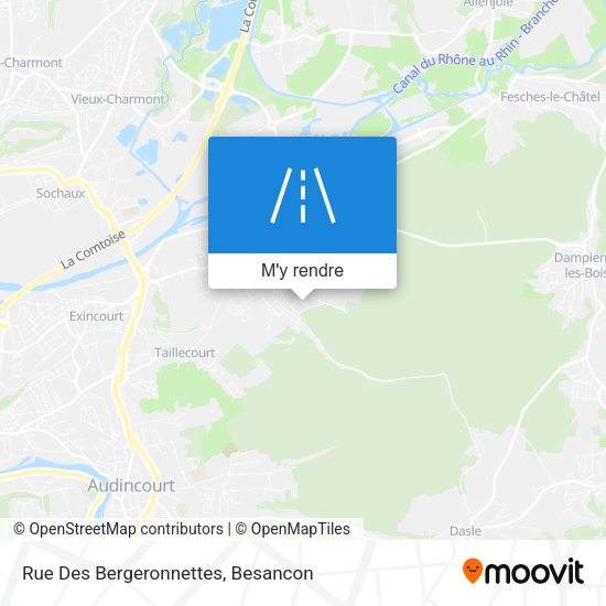 Rue Des Bergeronnettes plan