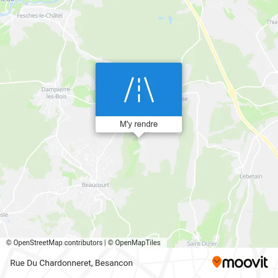 Rue Du Chardonneret plan