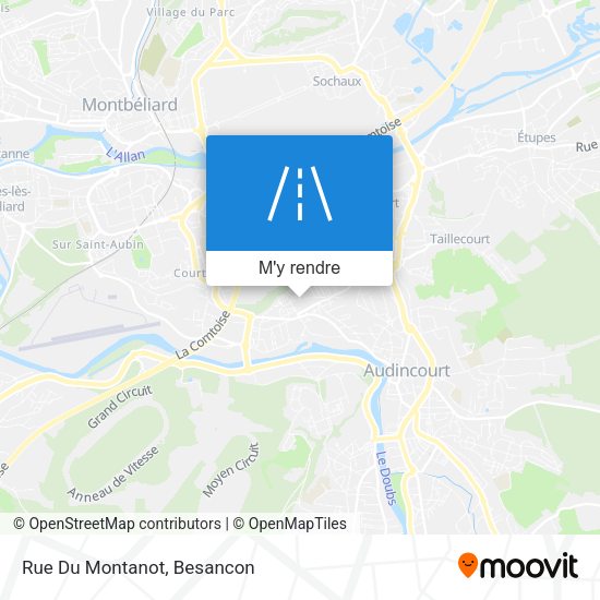Rue Du Montanot plan