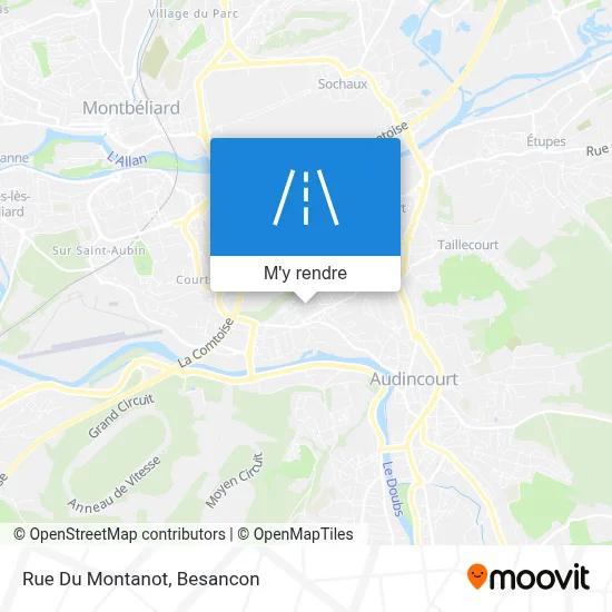 Rue Du Montanot plan