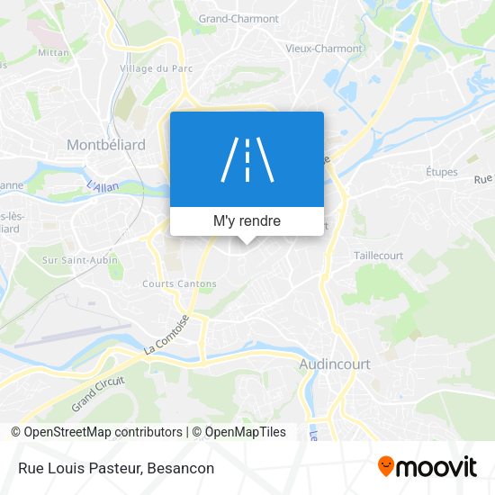 Rue Louis Pasteur plan