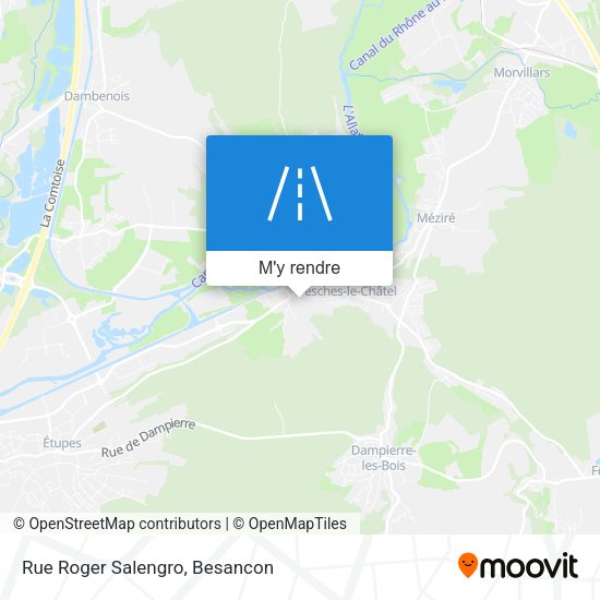 Rue Roger Salengro plan