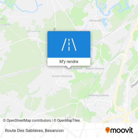 Route Des Sablières plan