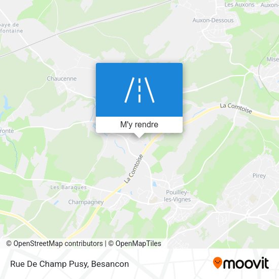 Rue De Champ Pusy plan