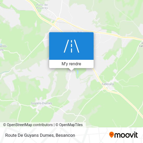 Route De Guyans Dumes plan