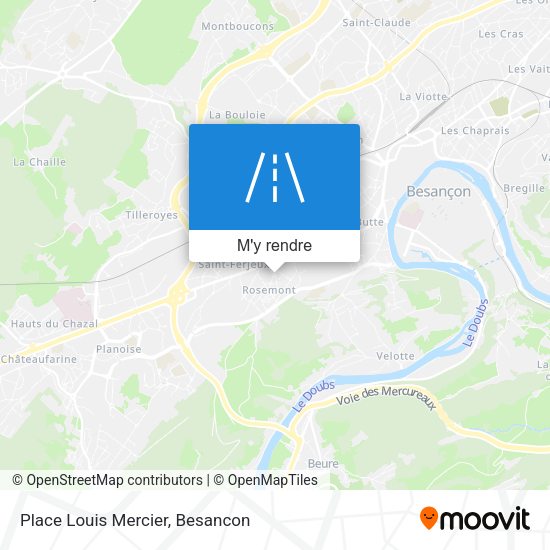 Place Louis Mercier plan