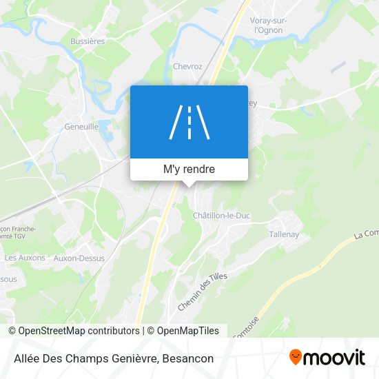 Allée Des Champs Genièvre plan
