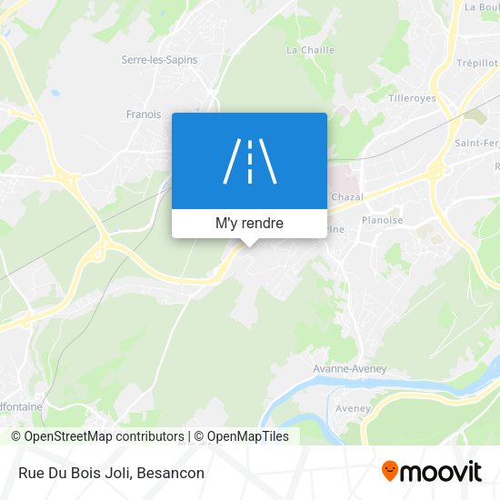 Rue Du Bois Joli plan