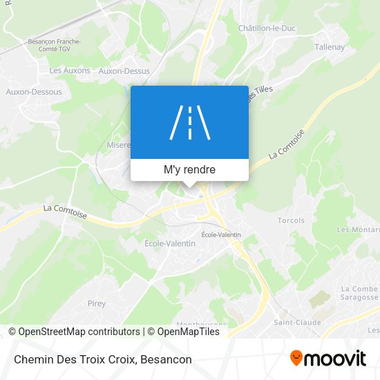 Chemin Des Troix Croix plan