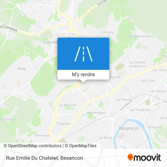 Rue Emilie Du Chatelet plan