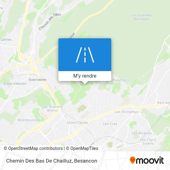 Chemin Des Bas De Chailluz plan