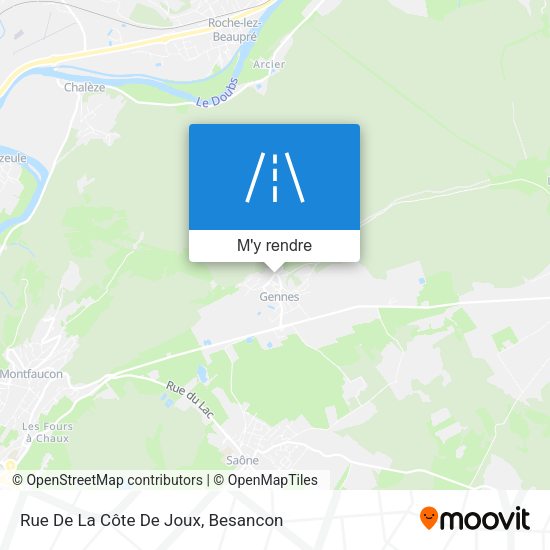 Rue De La Côte De Joux plan