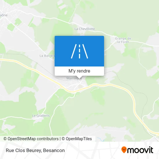 Rue Clos Beurey plan