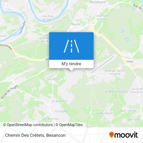 Chemin Des Crêtets plan