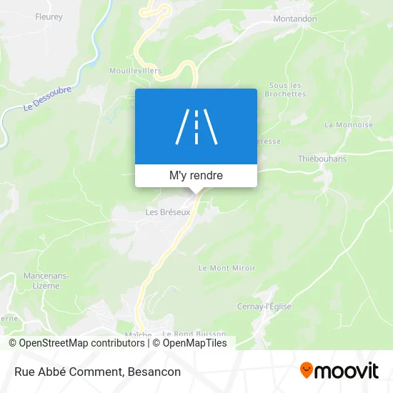 Rue Abbé Comment plan