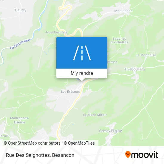 Rue Des Seignottes plan