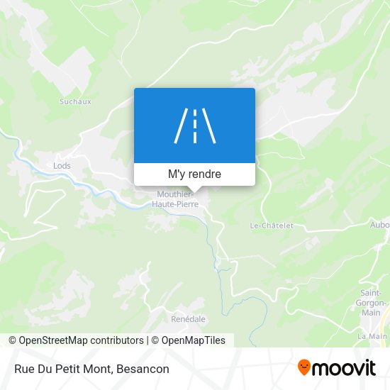 Rue Du Petit Mont plan
