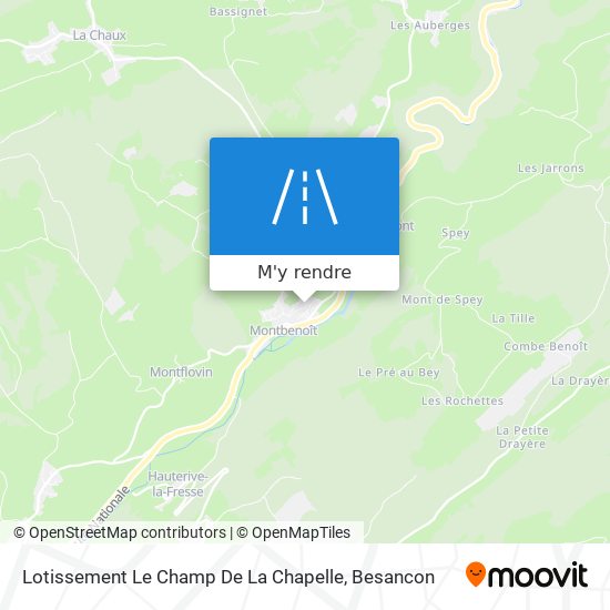 Lotissement Le Champ De La Chapelle plan