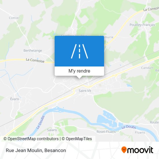 Rue Jean Moulin plan