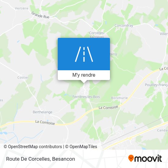 Route De Corcelles plan