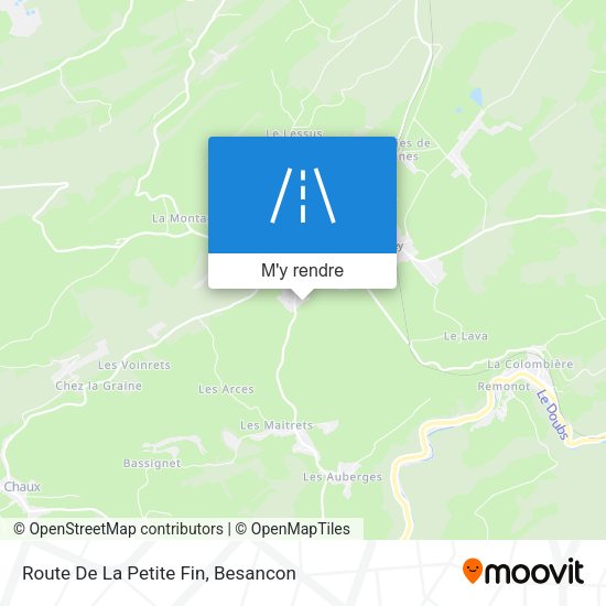 Route De La Petite Fin plan