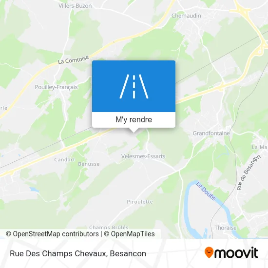 Rue Des Champs Chevaux plan