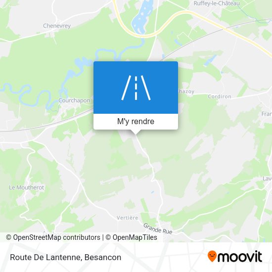 Route De Lantenne plan
