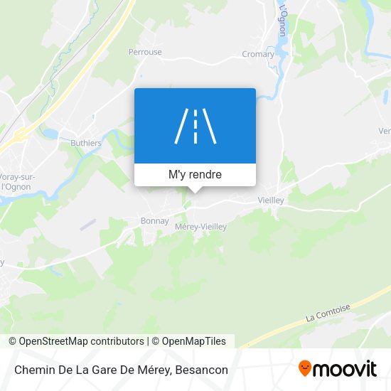 Chemin De La Gare De Mérey plan
