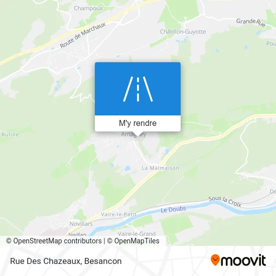 Rue Des Chazeaux plan