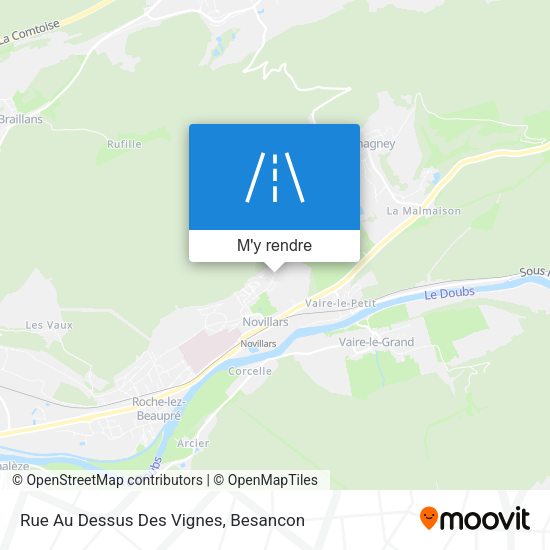 Rue Au Dessus Des Vignes plan