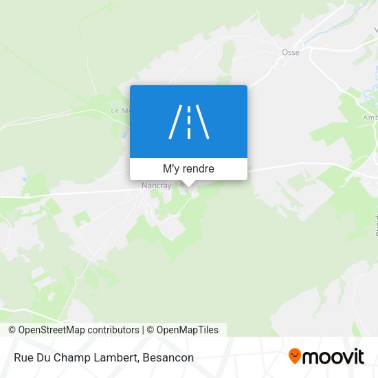 Rue Du Champ Lambert plan