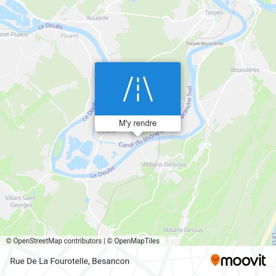 Rue De La Fourotelle plan