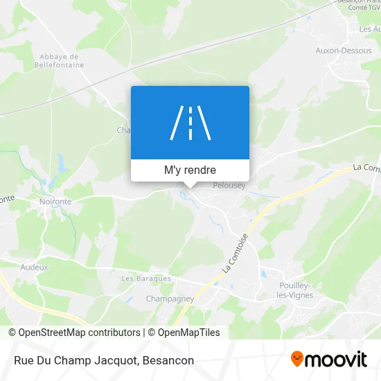 Rue Du Champ Jacquot plan