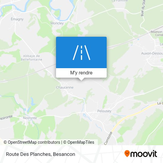 Route Des Planches plan