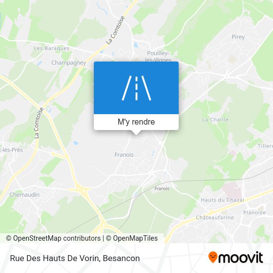 Rue Des Hauts De Vorin plan