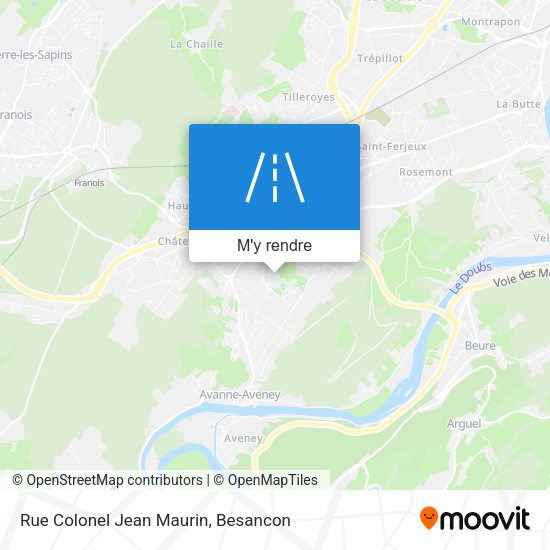Rue Colonel Jean Maurin plan