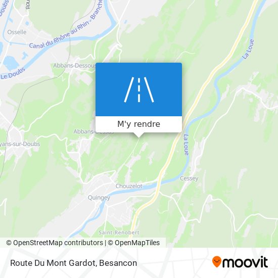 Route Du Mont Gardot plan