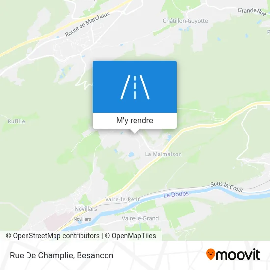 Rue De Champlie plan