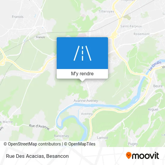 Rue Des Acacias plan
