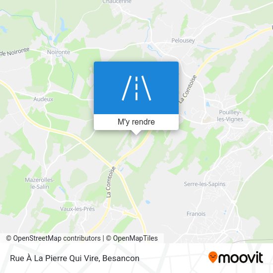 Rue À La Pierre Qui Vire plan